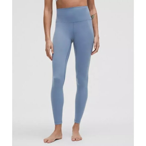 Lululemon Align High-Rise 28" Utility Blue Leggings Size 20 Buttery Soft - Picture 1 of 4